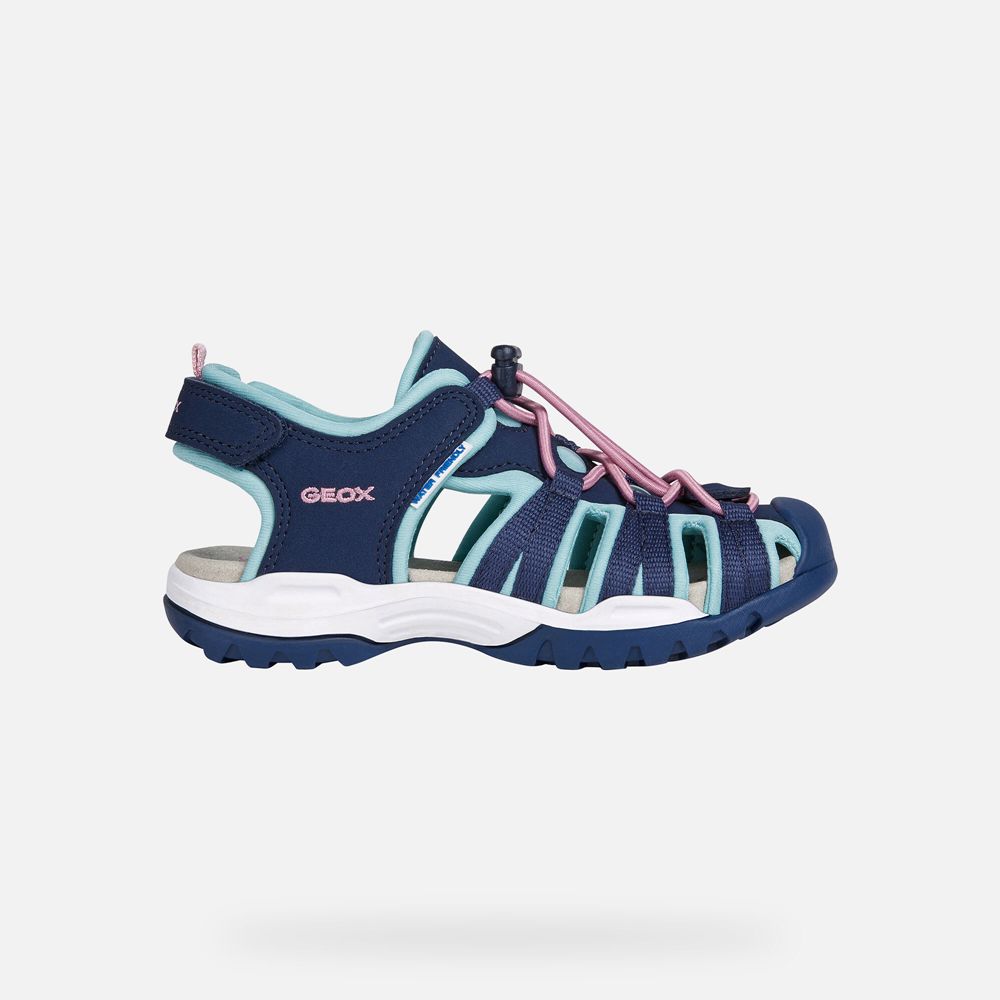 Geox Sandals Blue Borealis - Geox Girls Shoes - LYODMI357